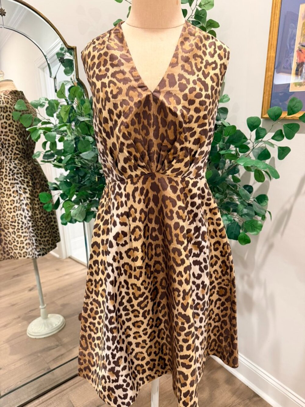NWT Silk Kate Spade Leopard Print Dress